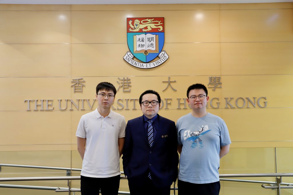 The HKU research team. Professor Zhiqin Chu (middle)